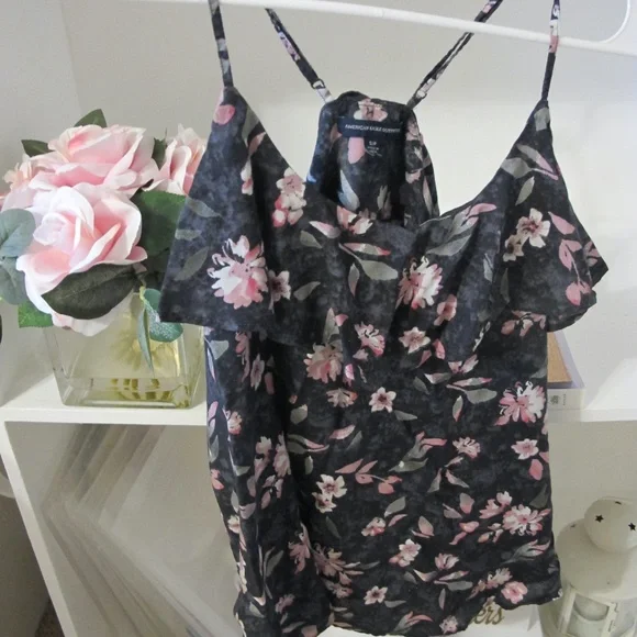 American Eagle Women's summer beach vacation Tank Top Shirt Size S EUC - Picture 4 of 6